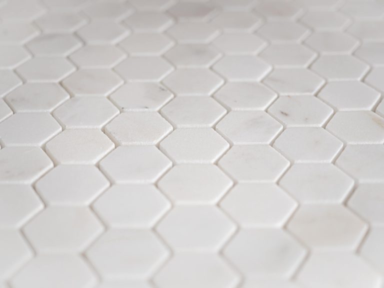 Calacatta Marble Penny Hexagon Mosaic