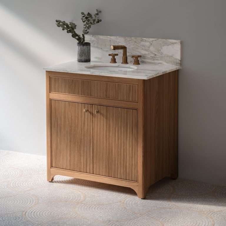 Roma 80cm Oak Vanity Unit
