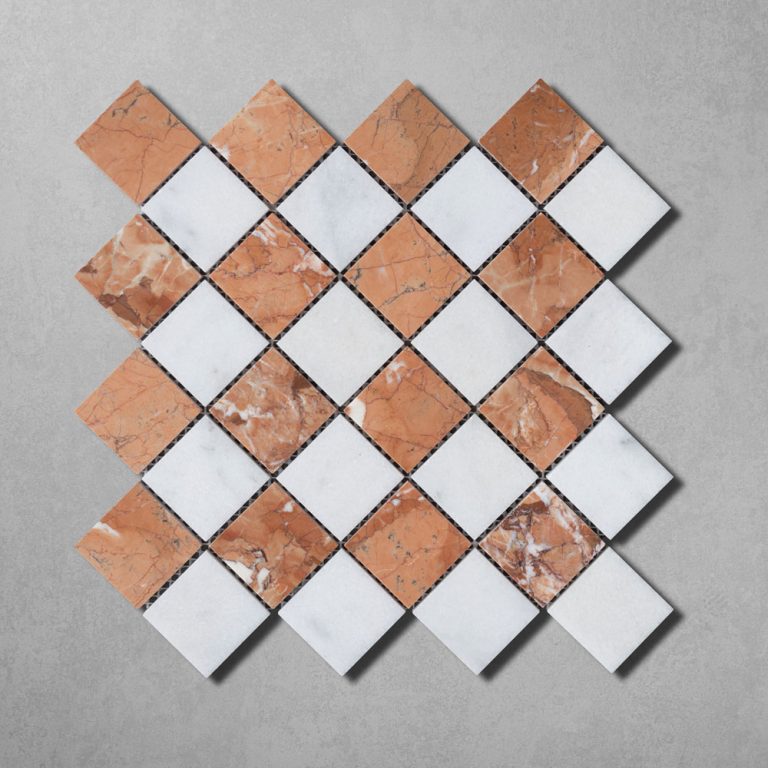Rosso Marble Madras Mosaic