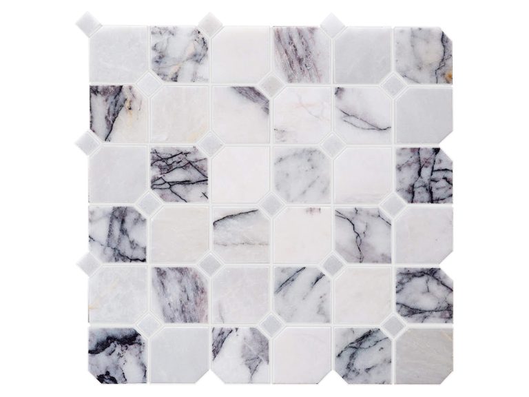 Calacatta Viola Marble Octagon Mosaic