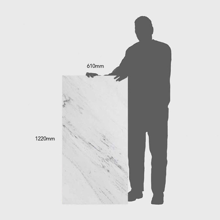 White Dolomite XL Slab Tile 1200x600x20 Honed
