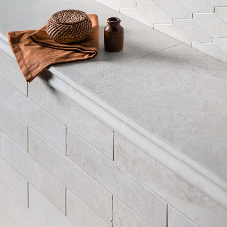 White Emperador Kite Mosaic