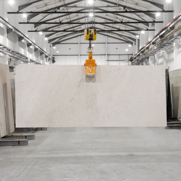 White Emperador Marble Honed Slab 86493