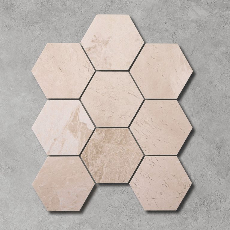 Belgravia XL Hexagon Marble Mosaic