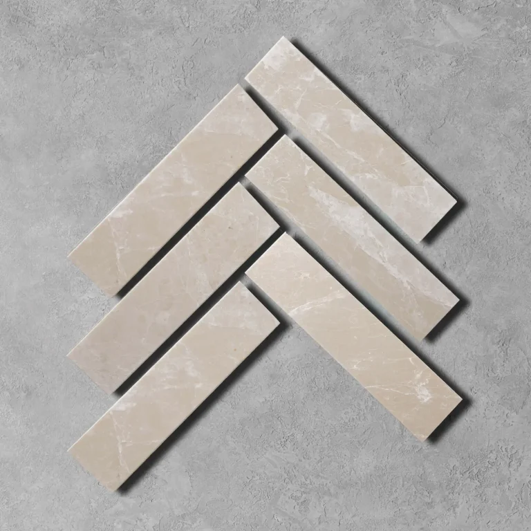 Belgravia Marble Tile with warm beige tones and natural marble variation