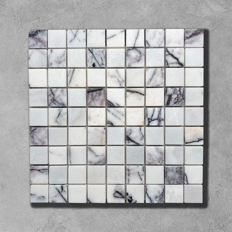 Calacatta Lilac Square Mosaic