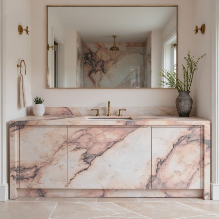 Rosa Aurora Marble Slab 74210