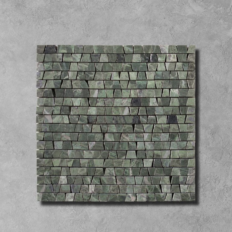 Verde Green Marble Cracked Mini Mosaic