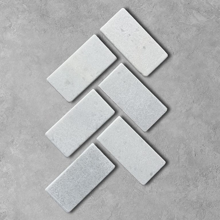 Aspen Tumbled Marble Subway Metro Tiles - 5m2