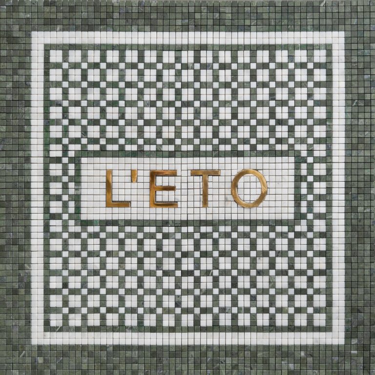 LET'O Typographic Marble Mosaic Lettering