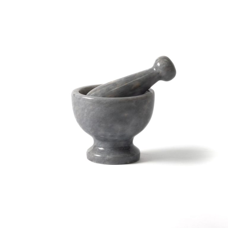 Bluestone Grey Marble Pestle and Mortar