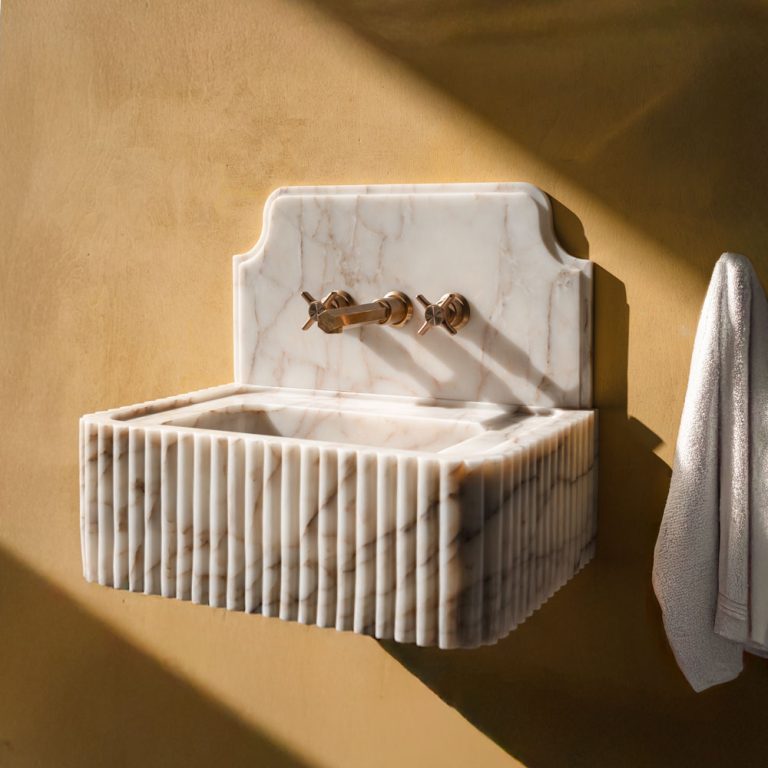 Arabescato Gold Marble Wall Hung Basin