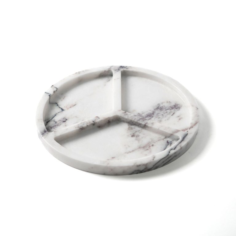 Calacatta Viola Circle Plate Platter