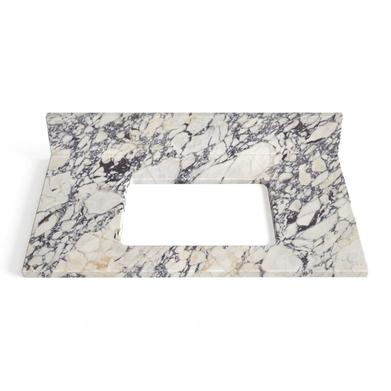 Calacatta Viola Marble Vanity Unit & Splashback