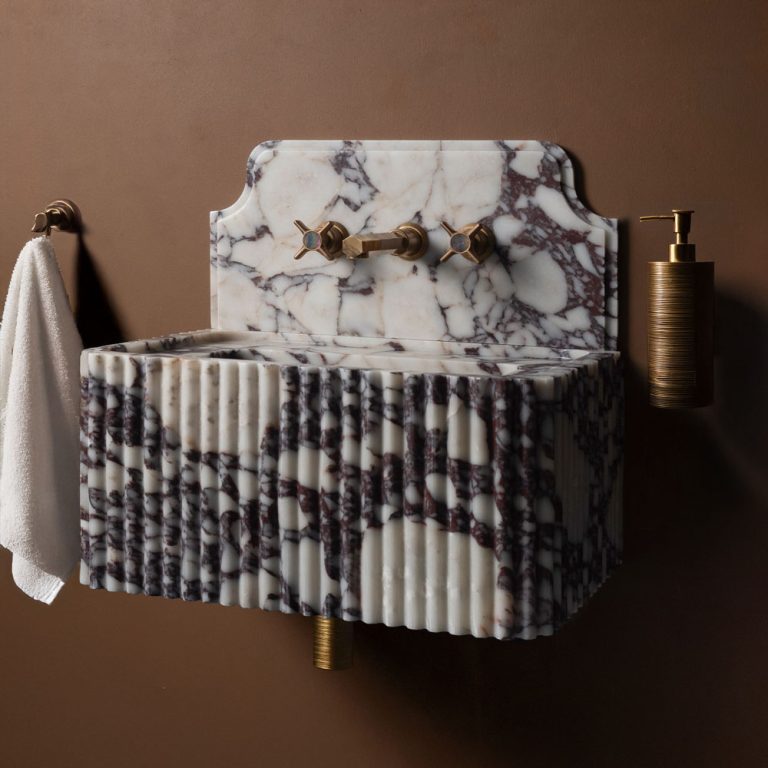 Calacatta Viola Marble Wall Hung Basin