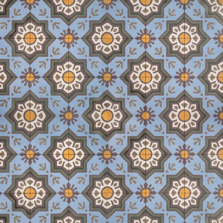 Daisy Pattern Encaustic Cement Tiles