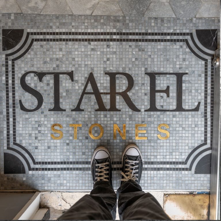 Starel Typographic Marble Mosaic Lettering