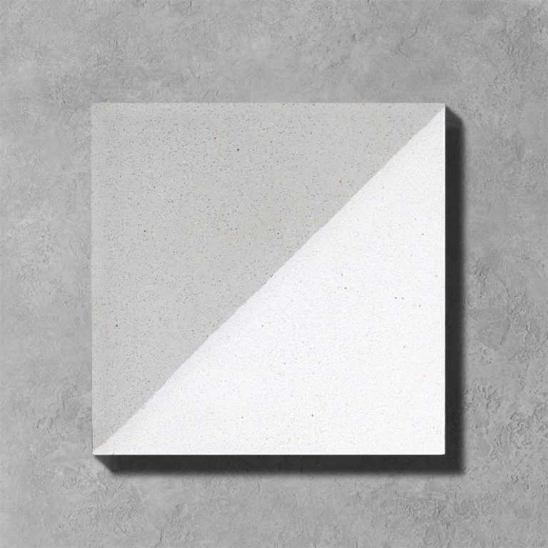Triangle Light Grey Encaustic Cement Tiles