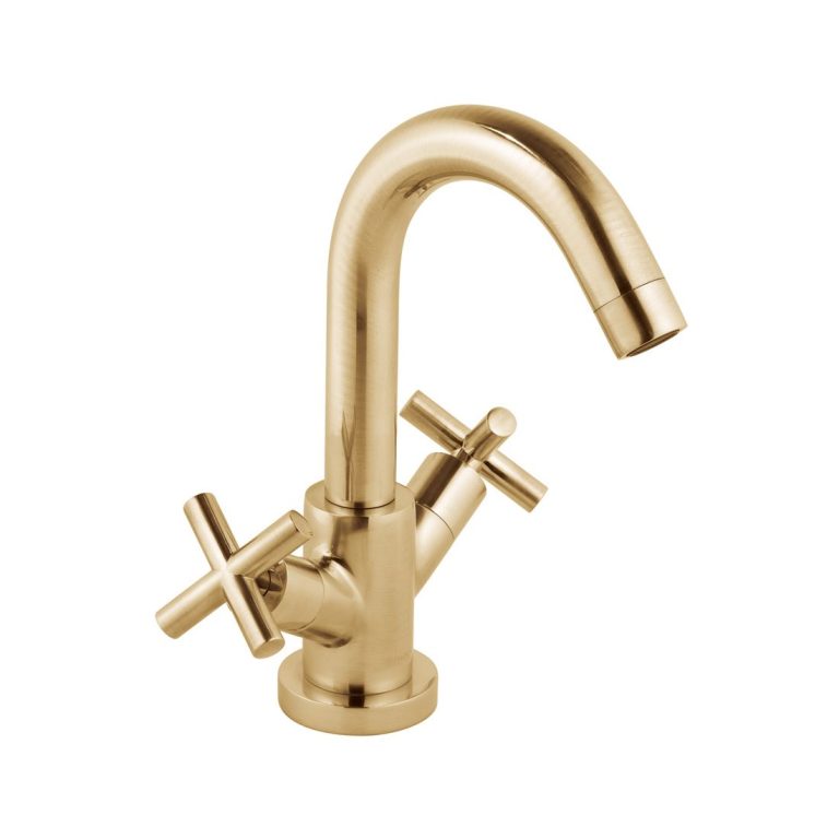 Deck - Mounted Mono Basin Mixer - Gold