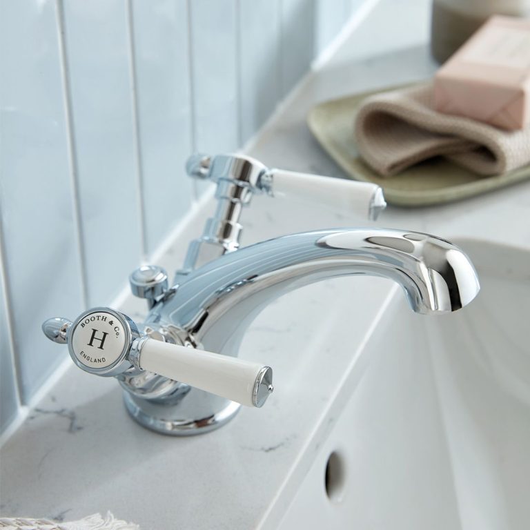 Booth & Co. Axbridge Lever Mono Basin Mixer & Pop-Up Waste