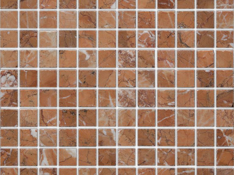 Rosso Square Marble Mosaic Tiles