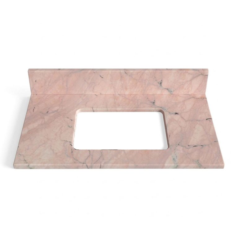 Rosa Marble Vanity Unit & Splashback