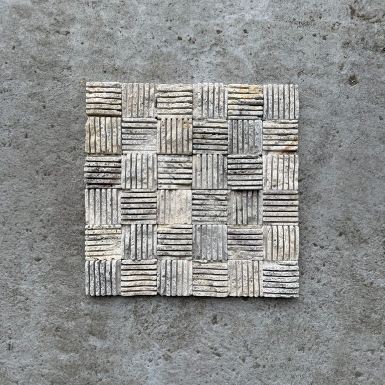 Mini Lined Grey Splitface Mosaic Marble Tiles 7m²