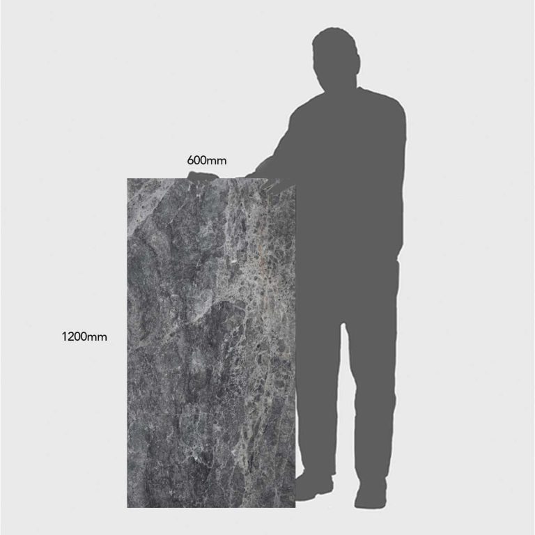 Silver Emperador Marble XL Slab Tile 1200x600x20 Honed