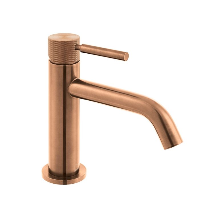 Slimline Deck-Mounted Mono Basin Mixer - Bronze