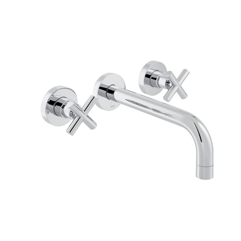 Wall Mounted Basin Mixer 200mm Spout - Chrome