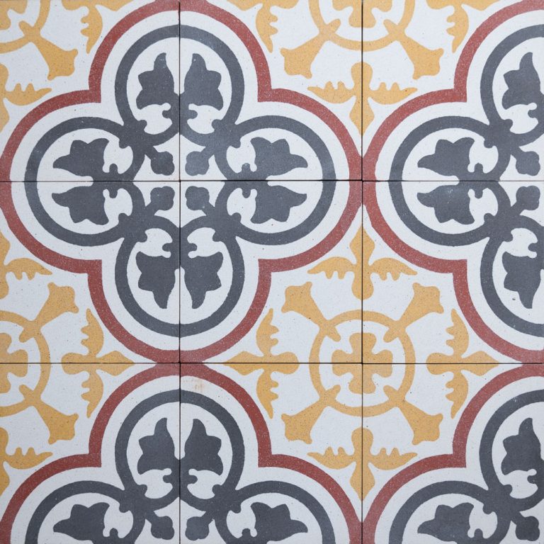 Yellow Victorian Pattern Encaustic Cement Tiles
