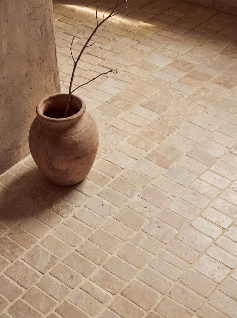Ivory Limestone Chopped Mosaic