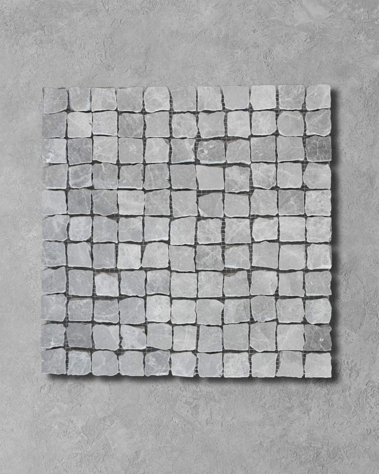 Pietra Grey Marble Square Mosaic