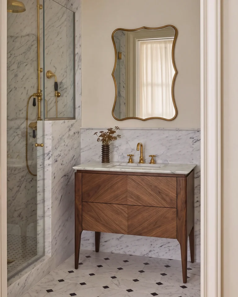 Venice 90cm walnut Vanity Unit