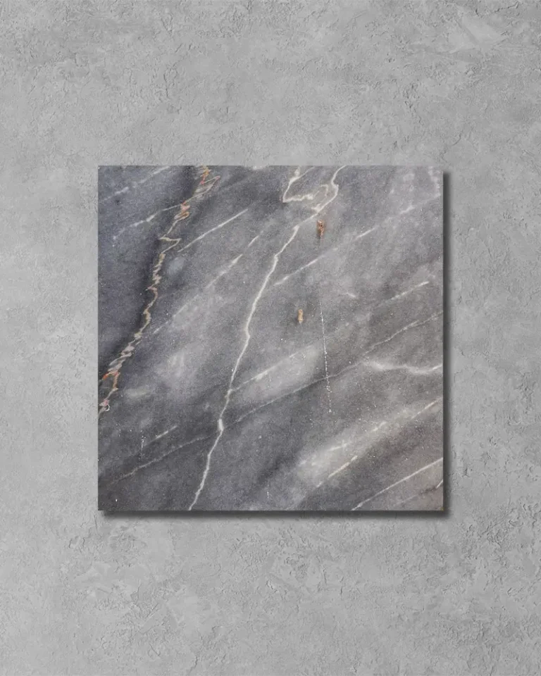 Storm Grey natural marble tile with rich grey tones and subtle natural variation