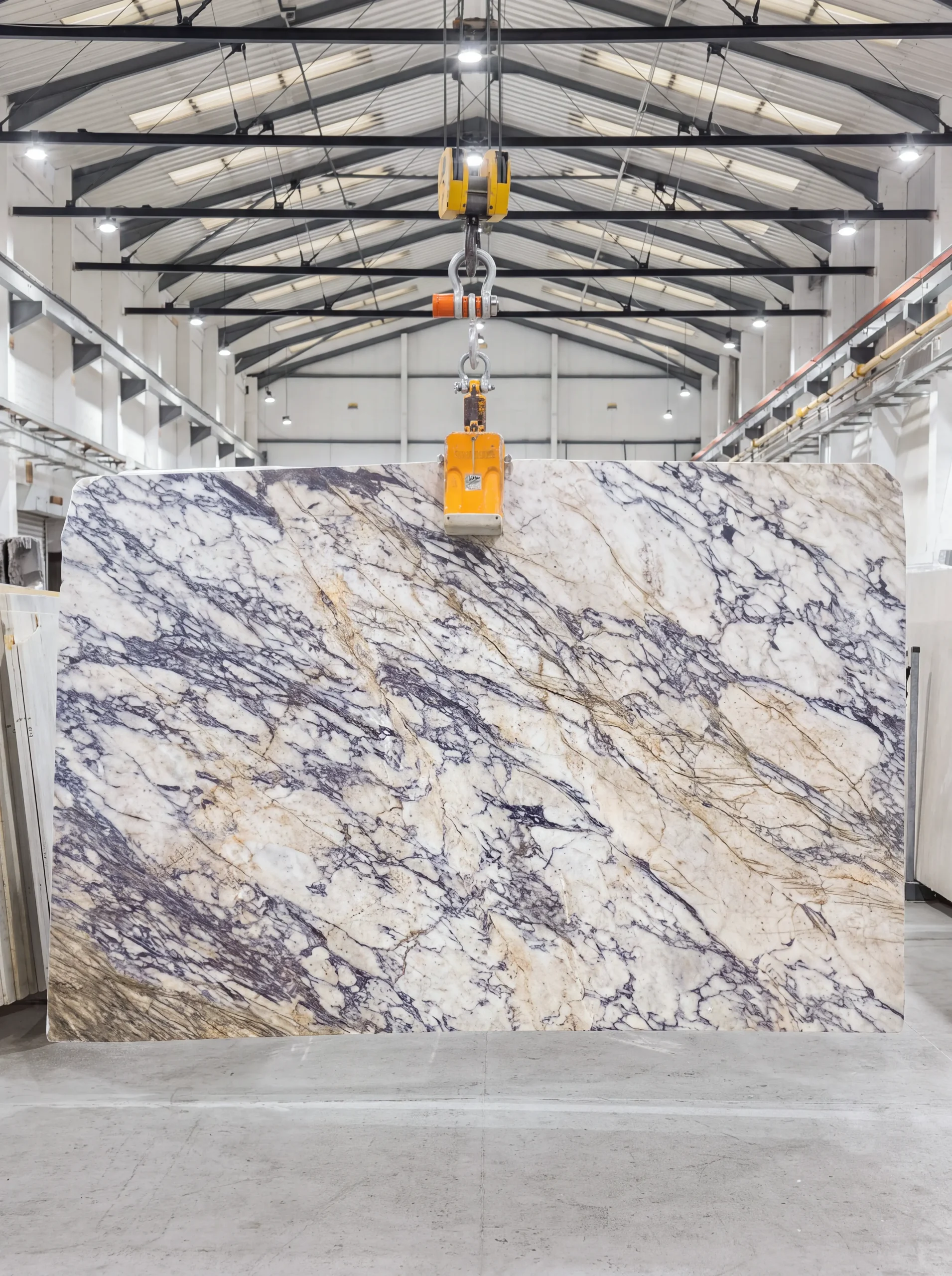 Arabescato Viola Honed Marble Slab by Starel Stones, image 2