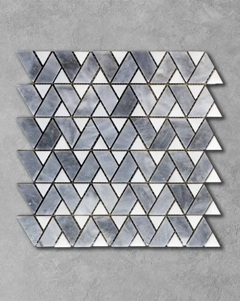 Bluestone & Calacatta Geo Marble Mosaic