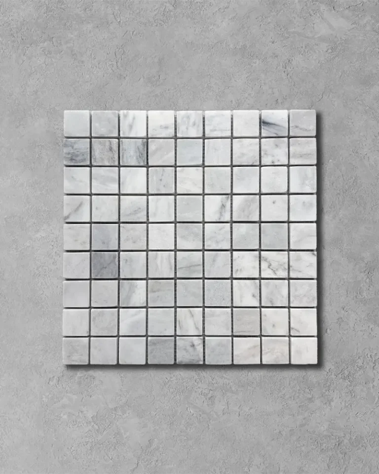 Carrara Marble Medium Square Mosaic